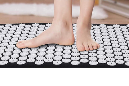 Body Massager Acupressure Cushion Mat(Black) V1308-DSZKI-132-1