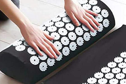 Body Massager Acupressure Cushion Mat(Black) V1308-DSZKI-132-1