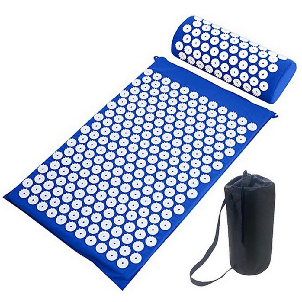 Body Massager Acupressure Cushion Mat(Black) V1308-DSZKI-132-1