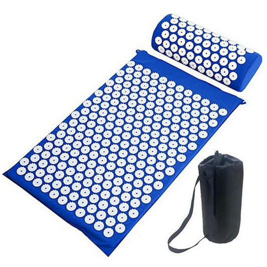 Body Massager Acupressure Cushion Mat(Blue) V1308-DSZKI-132-2
