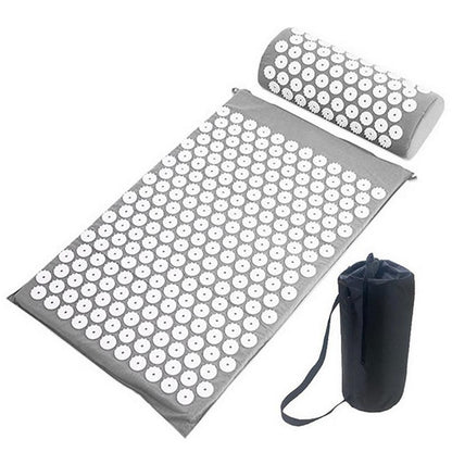 Body Massager Acupressure Cushion Mat(Grey) V1308-DSZKI-132-3