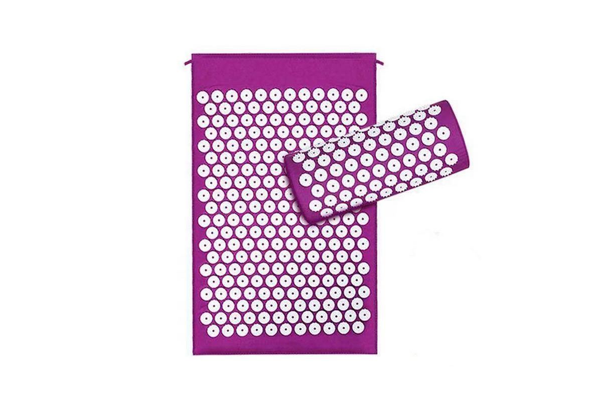 Body Massager Acupressure Cushion Mat(Purple) V1308-DSZKI-132-4