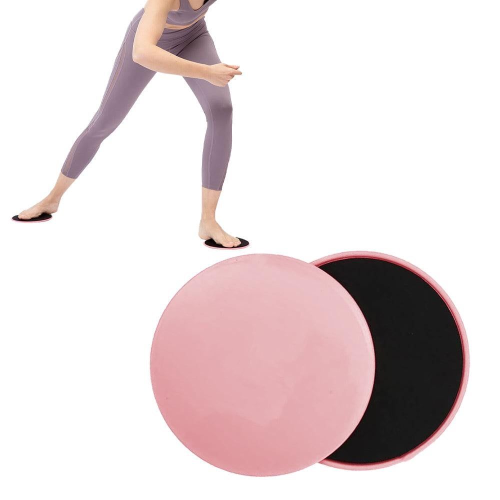 2PCS Gym Training Fitness Exercise Glider Slide Discs Core Slider Workout -Black V1308-DSZKI-133-2