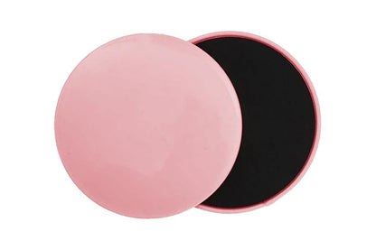 2PCS Gym Training Fitness Exercise Glider Slide Discs Core Slider Workout -Pink V1308-DSZKI-133-3