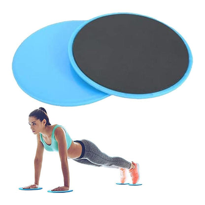 2PCS Gym Training Fitness Exercise Glider Slide Discs Core Slider Workout -Pink V1308-DSZKI-133-3