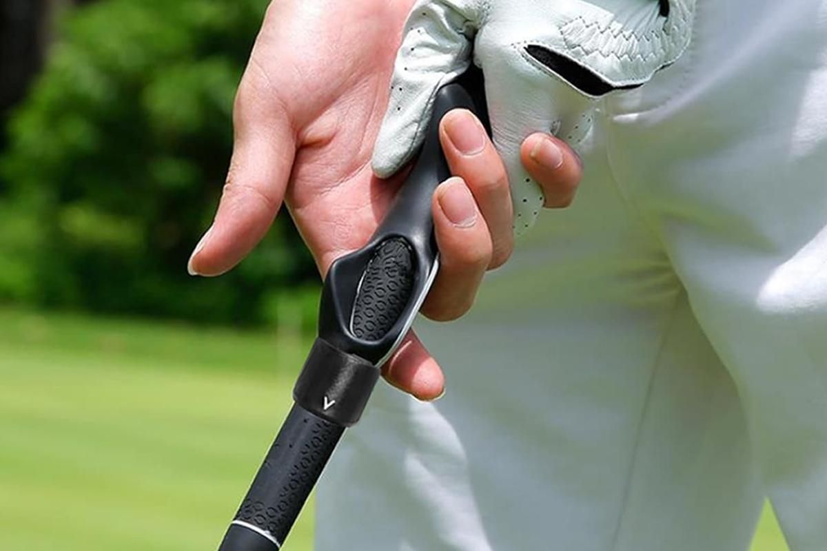 Golf Club Grip Trainer Attachment for Improved Hand Positioning -Black V1308-DSZKI-135-2