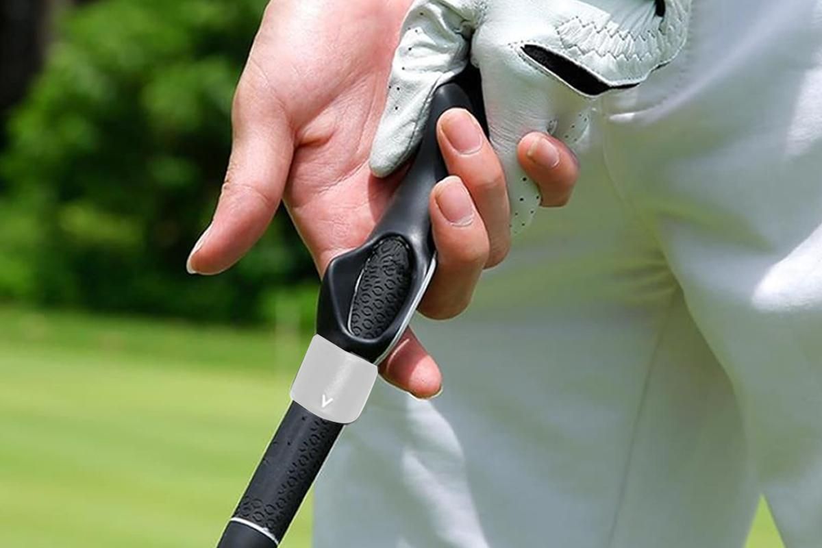 Golf Club Grip Trainer Attachment for Improved Hand Positioning -Grey V1308-DSZKI-135-3