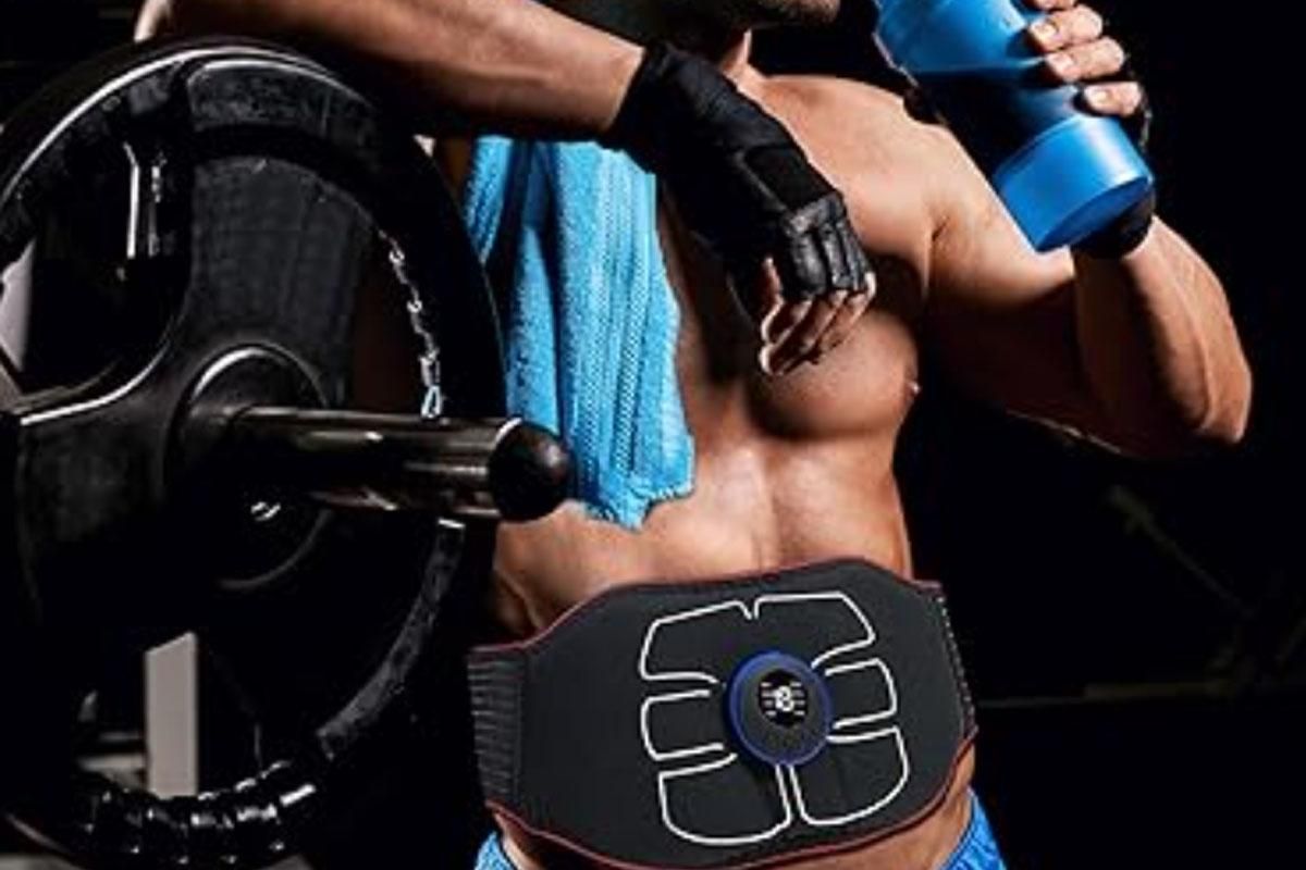 ABS Stimulator EMS Abdominal Muscle Trainer Smart Toning Belt for Home Workouts - S V1308-DSZKI-136-3