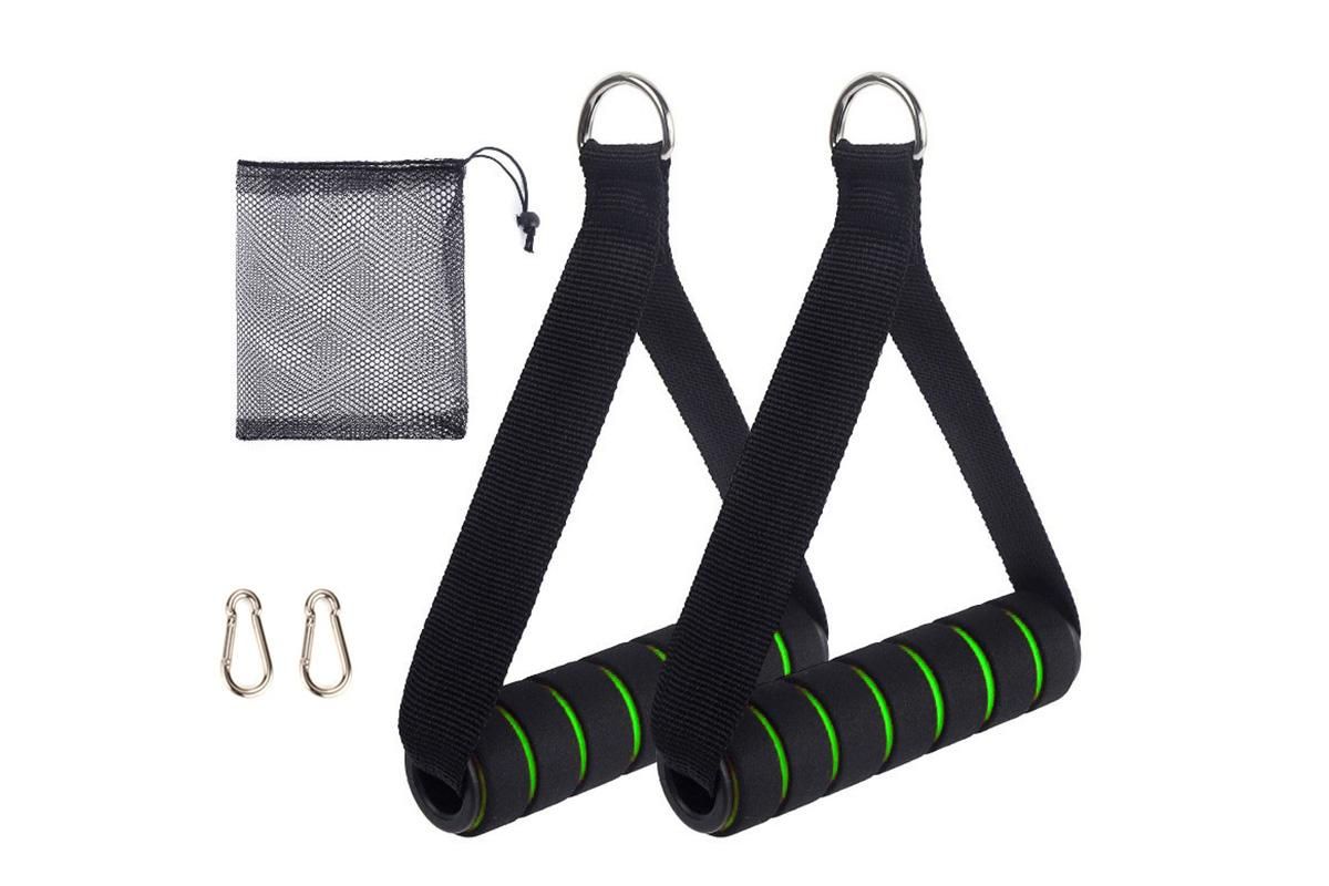 Yoga Strength Trainer Pull Down Home Gym Exercise Handles Replacement Fitness Equipment for Pilates -Green V1308-DSZKI-137-2