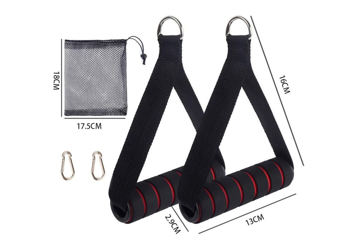 Yoga Strength Trainer Pull Down Home Gym Exercise Handles Replacement Fitness Equipment for Pilates -Red V1308-DSZKI-137-3