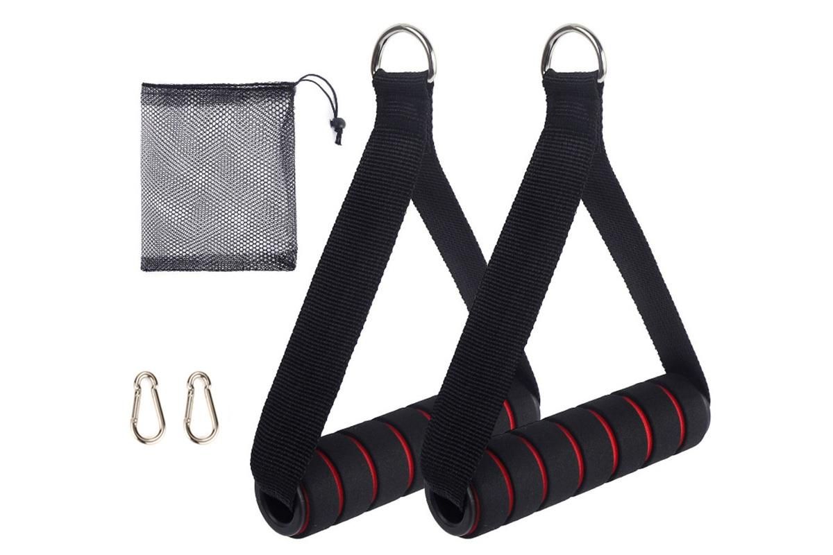 Yoga Strength Trainer Pull Down Home Gym Exercise Handles Replacement Fitness Equipment for Pilates -Red V1308-DSZKI-137-3
