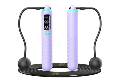 Smart Digital Jump Rope for Accurately Counts Jumps Sets Goals and Monitors Progress -Purple V1308-DSZKI-139-1