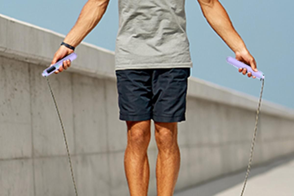 Smart Digital Jump Rope for Accurately Counts Jumps Sets Goals and Monitors Progress -Purple V1308-DSZKI-139-1