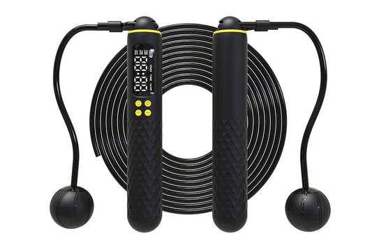 Smart Digital Jump Rope for Accurately Counts Jumps Sets Goals and Monitors Progress -Black V1308-DSZKI-139-2