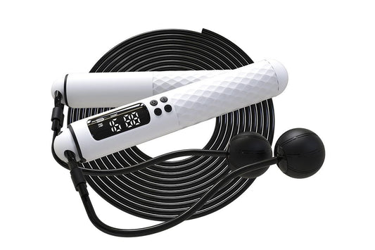 Smart Digital Jump Rope for Accurately Counts Jumps Sets Goals and Monitors Progress -White V1308-DSZKI-139-3