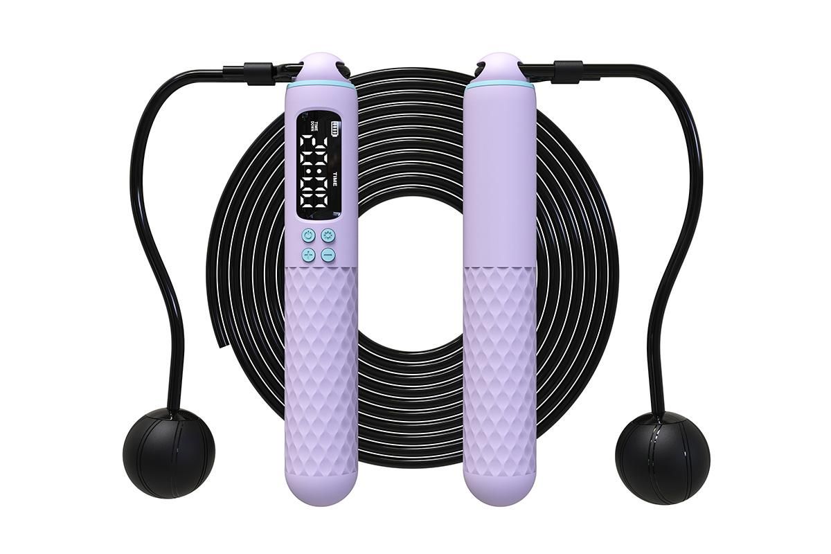 Smart Digital Jump Rope for Accurately Counts Jumps Sets Goals and Monitors Progress -White V1308-DSZKI-139-3