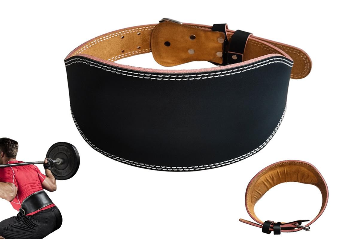 PU Leather Gym Waist Support Belt for Fitness Training and Back Support - L V1308-DSZKI-141-1