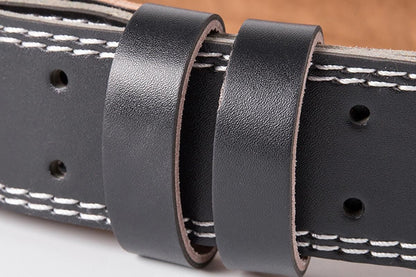 PU Leather Gym Waist Support Belt for Fitness Training and Back Support - S V1308-DSZKI-141-3