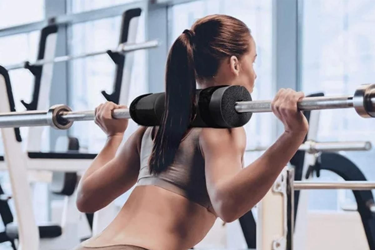 Barbell Pad Shoulder Pad Squat Pad For Weightlifting Lunges And Hip Thrusts -Black V1308-DSZKI-143-1