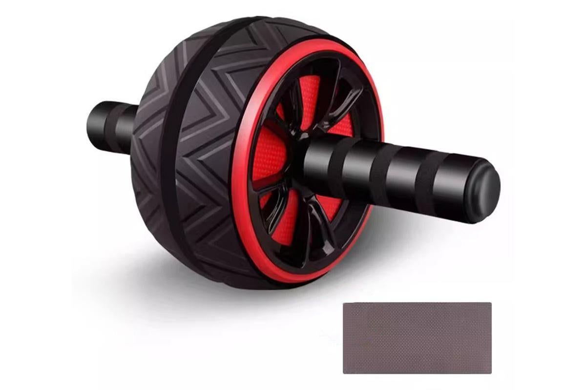 Wide Ab Roller Wheel for Home Gym Core Training - Yellow V1308-DSZKI-145-2