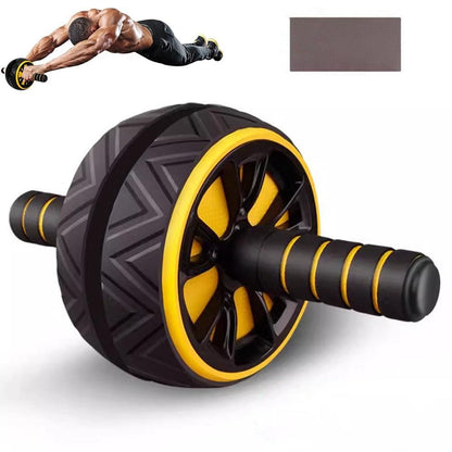Wide Ab Roller Wheel for Home Gym Core Training - Yellow V1308-DSZKI-145-2