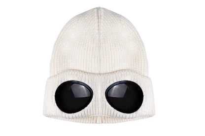Winter Ski Hat with Goggles - Thermal Knit Beanie for Men & Women - Khaki V1308-DSZKI-148-1