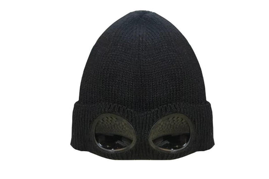 Winter Ski Hat with Goggles - Thermal Knit Beanie for Men & Women - Black V1308-DSZKI-148-2