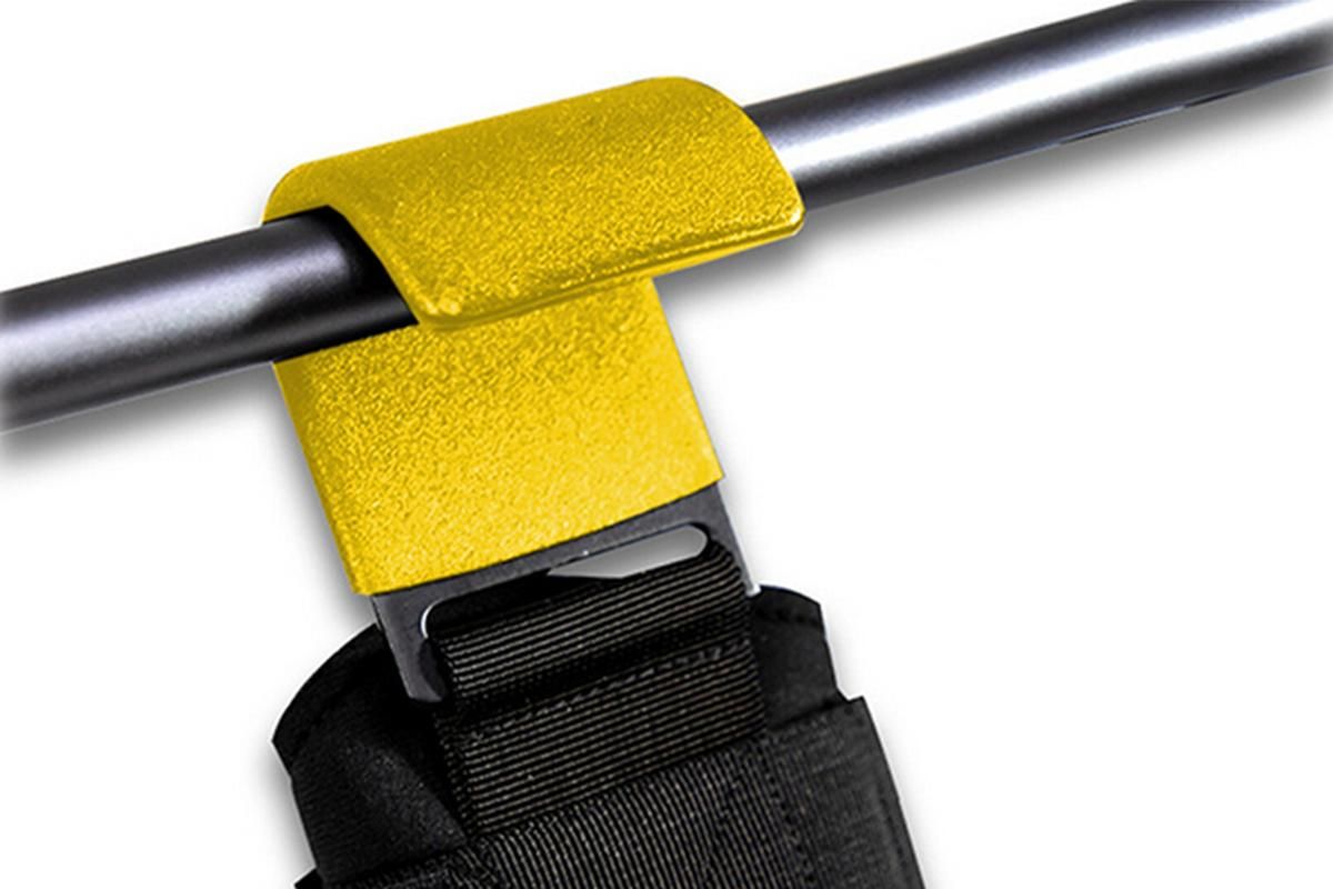 2pcs Weight Lifting Hook Hand Grip Support Wrist Straps Powerlifting Grips Gym Gloves(Yellow) V1308-DSZKI-149-4