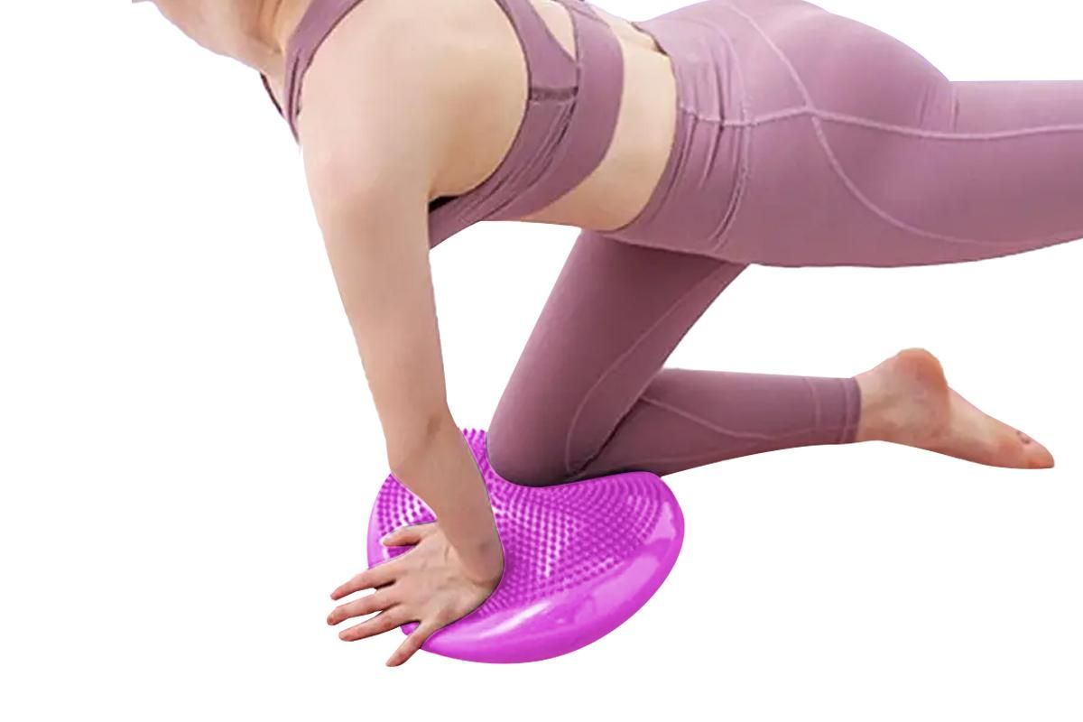 Yoga Training Mat Exercise Balance Stability Cushion Yoga Training Accessories -Rose Red V1308-DSZKI-150-3