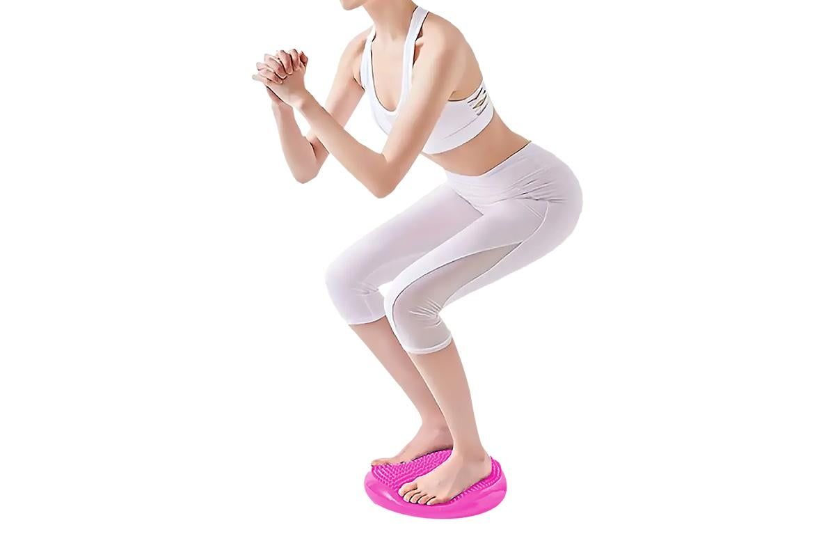 Yoga Training Mat Exercise Balance Stability Cushion Yoga Training Accessories -Rose Red V1308-DSZKI-150-3