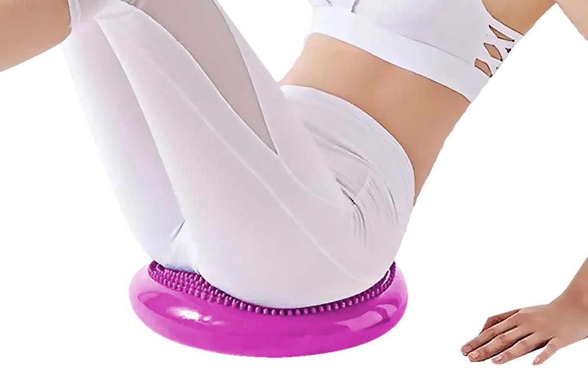 Yoga Training Mat Exercise Balance Stability Cushion Yoga Training Accessories -Rose Red V1308-DSZKI-150-3