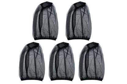 5Pcs Mosquito Head Net Bug Net Hat for Camping Hiking Fishing Gardening - Black V1308-DSZKI-151-1