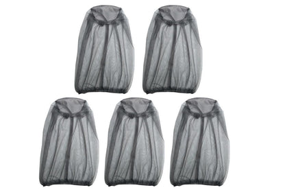 5Pcs Mosquito Head Net Bug Net Hat for Camping Hiking Fishing Gardening - Light Gray V1308-DSZKI-151-3