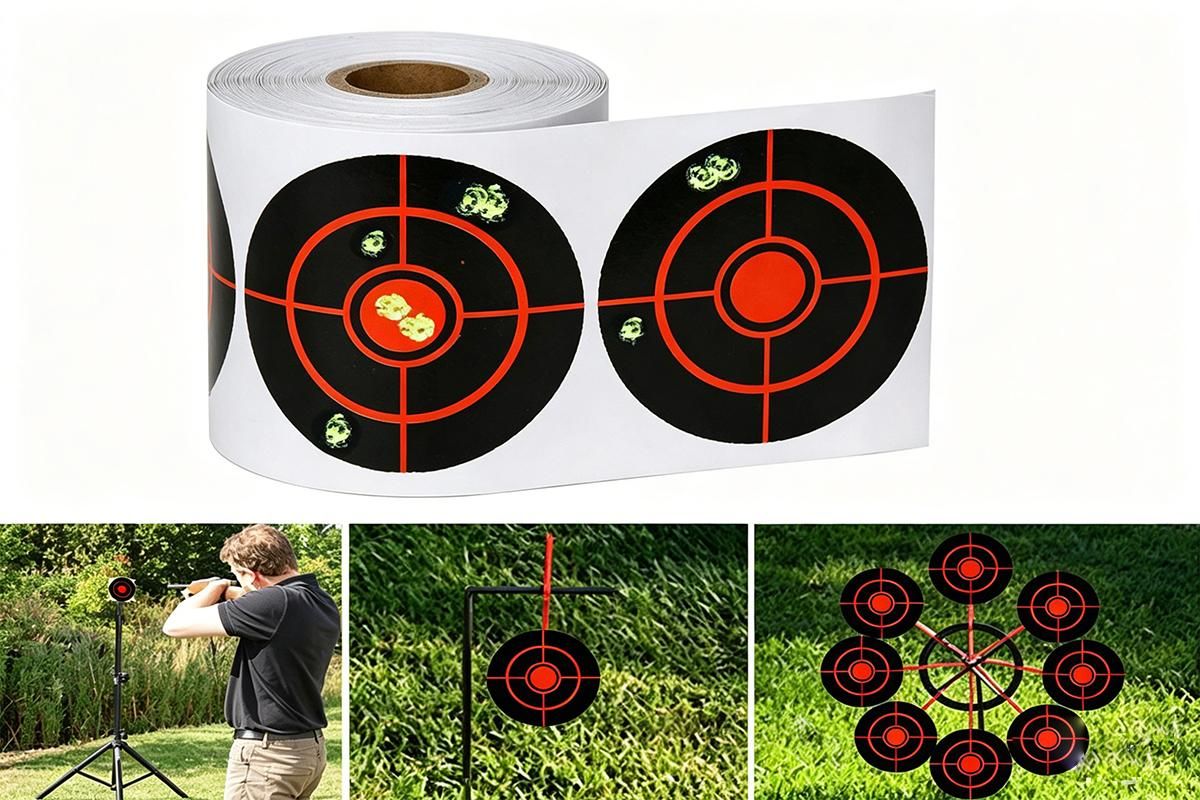 250X/Roll Shooting Target Self Adhesive Targets Splatter Reactive Target Sticker V1308-DSZKI-152