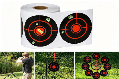 250X/Roll Shooting Target Self Adhesive Targets Splatter Reactive Target Sticker V1308-DSZKI-152