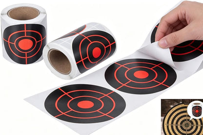 250X/Roll Shooting Target Self Adhesive Targets Splatter Reactive Target Sticker V1308-DSZKI-152