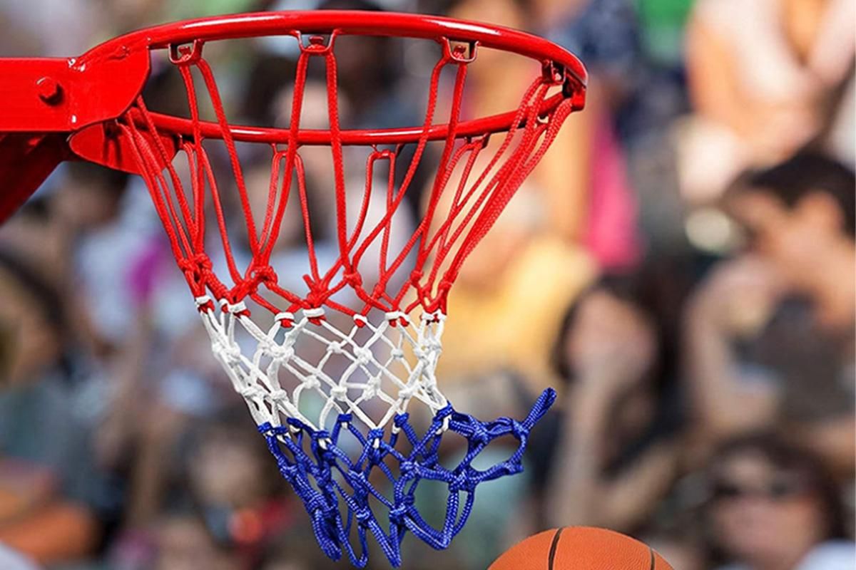 Heavy Duty Basketball Net 12 Loops Indoor Outdoor Basketball Replacement Net Anti-tangle V1308-DSZKI-154