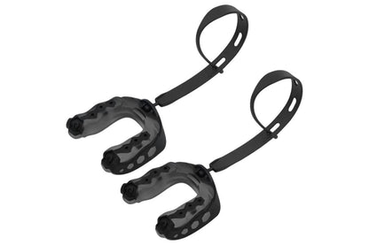 2Pcs Professional Sports Mouthguard Teeth with Strap EVA Sports Mouth Guards -Black V1308-DSZKI-155-1