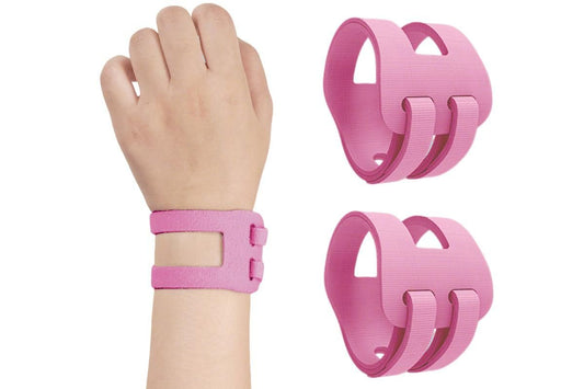 2PCS Ulnar Wrist Support Brace Adjustable for Sports Yoga Fitness - Pink V1308-DSZKI-165-1