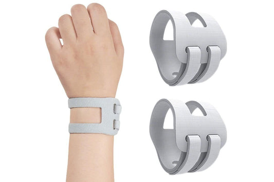 2PCS Ulnar Wrist Support Brace Adjustable for Sports Yoga Fitness - Gray V1308-DSZKI-165-3