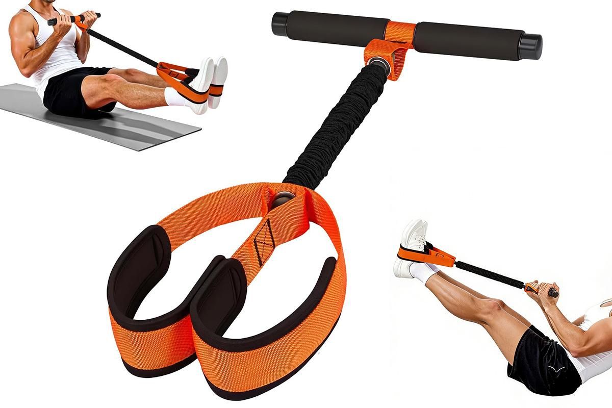 Pedal Resistance Band with Handle Home Exercise 55lbs V1308-DSZKI-168