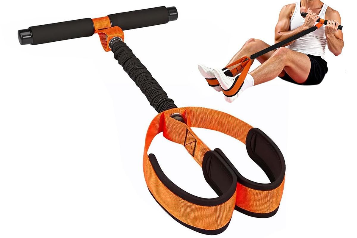 Pedal Resistance Band with Handle Home Exercise 55lbs V1308-DSZKI-168