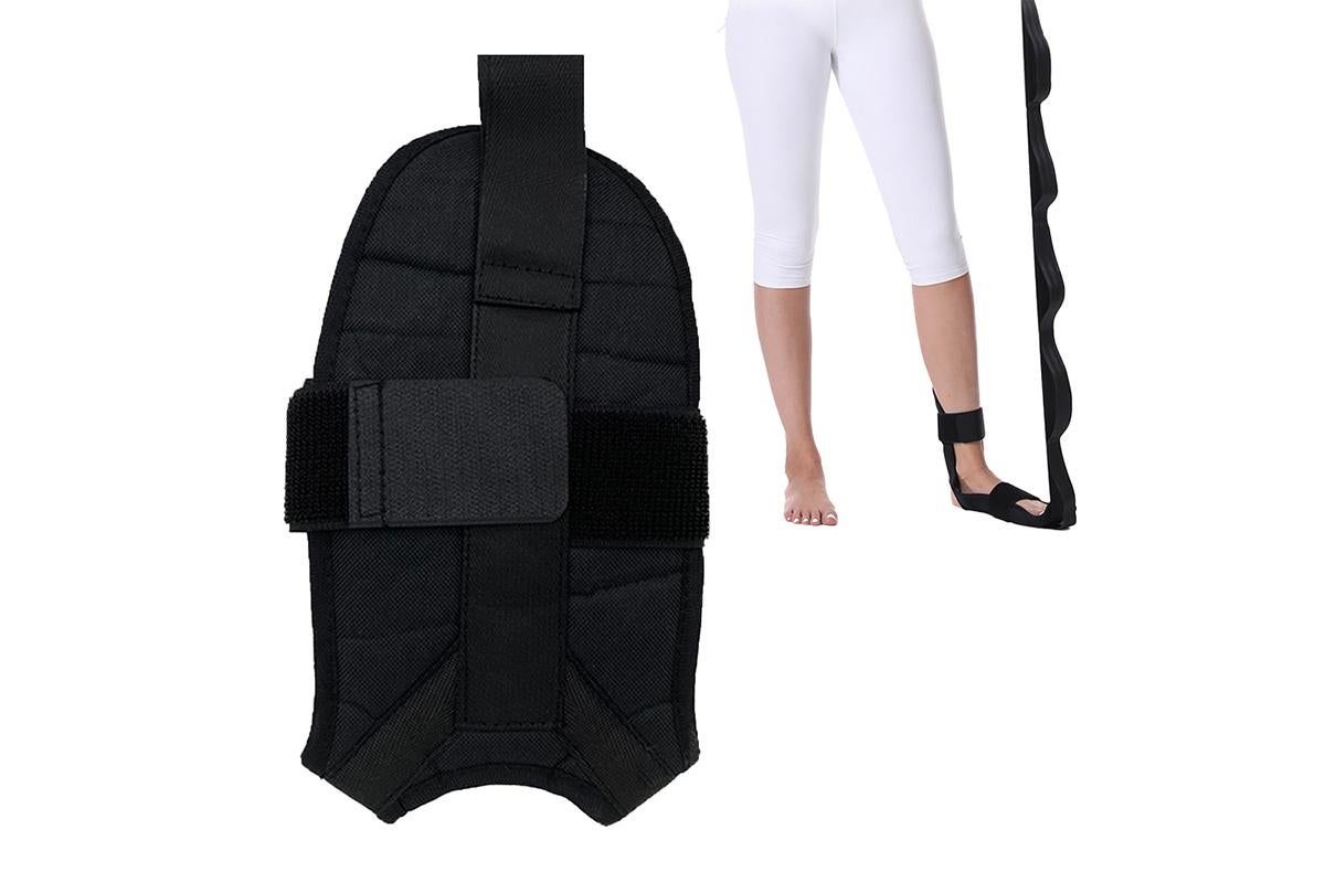 Hamstring Stretcher Stretching Strap Ligament Stretching Belt for Dancing Pilates Yoga Pain Relief -Black V1308-DSZKI-171-1