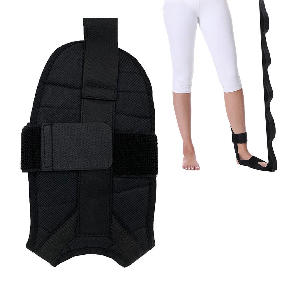 Hamstring Stretcher Stretching Strap Ligament Stretching Belt for Dancing Pilates Yoga Pain Relief -Black V1308-DSZKI-171-1