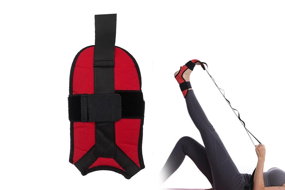 Hamstring Stretcher Stretching Strap Ligament Stretching Belt for Dancing Pilates Yoga Pain Relief -Black V1308-DSZKI-171-1