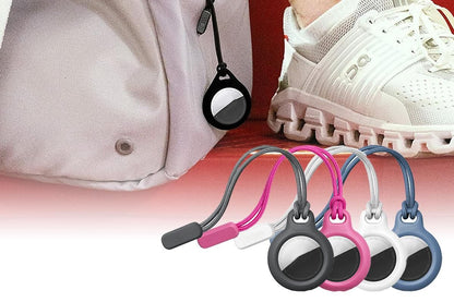 4Pcs AirTag Protective Cover Case Protector Shell with Lanyard for Apple AirTag V1308-DSZKI-173