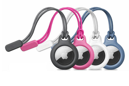4Pcs AirTag Protective Cover Case Protector Shell with Lanyard for Apple AirTag V1308-DSZKI-173