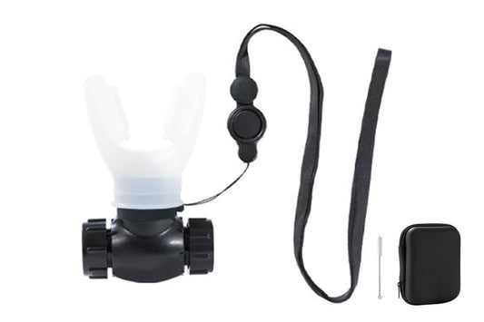 Respiratory Trainer Compact Lung Exercise Device Breathing Trainer -White V1308-DSZKI-175-1