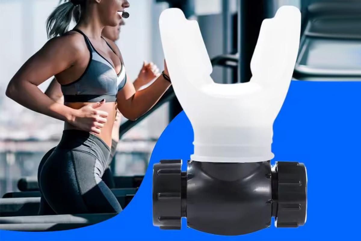 Respiratory Trainer Compact Lung Exercise Device Breathing Trainer -White V1308-DSZKI-175-1