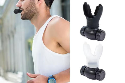 Respiratory Trainer Compact Lung Exercise Device Breathing Trainer -White V1308-DSZKI-175-1